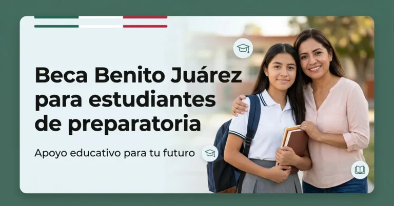 Beca Benito Juárez para estudiantes de preparatoria