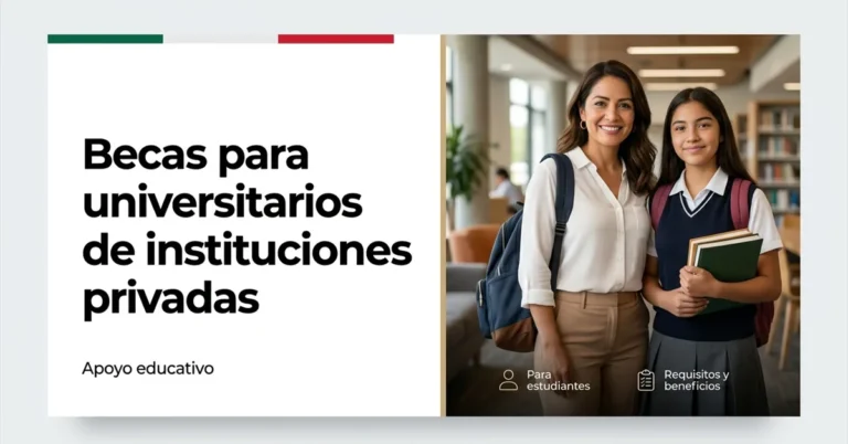 Becas para universitarios de instituciones privadas